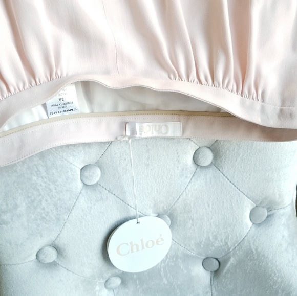 🍒NWT🍒 CHLOÉ CHIC BABY PINK PARISIAN TROUSERS - Picture 7 of 8